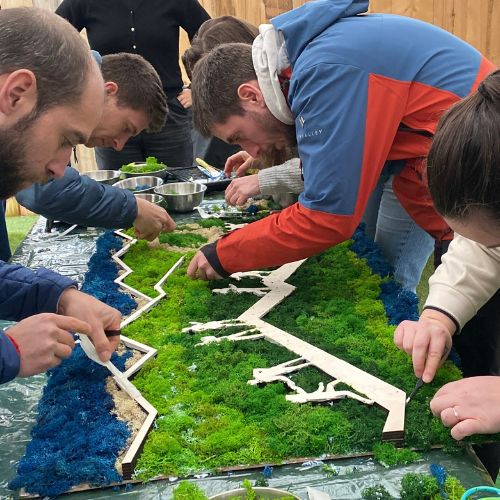 fresque-vegetale-team-building-cohesion-fabrikable-decathlon