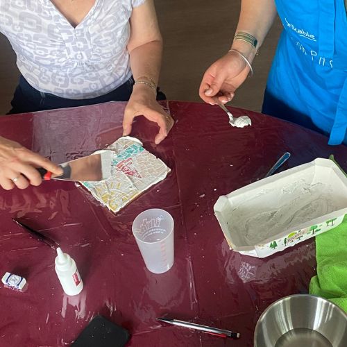 atelier mosaique grenoble fabrikable dessous de plat