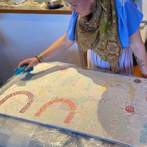 idee team building paris fresque collaborative en mosaique fabrikable